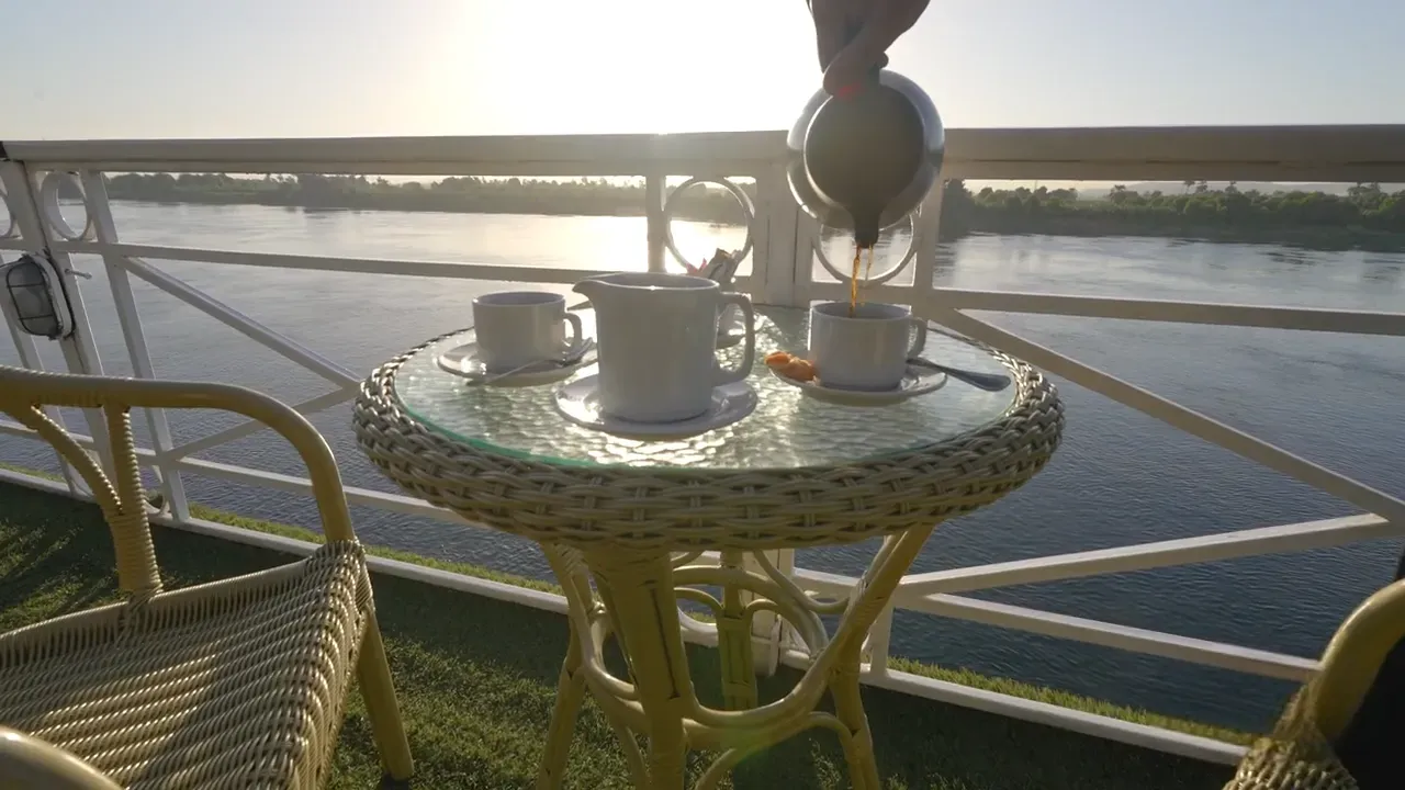 Sun deck of the JAZ Crown Prince Nile Cruise Nile cruise
